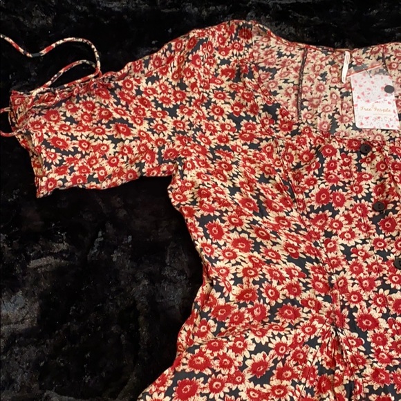 Free People Lace-Up Mini Dress. - Picture 6 of 16